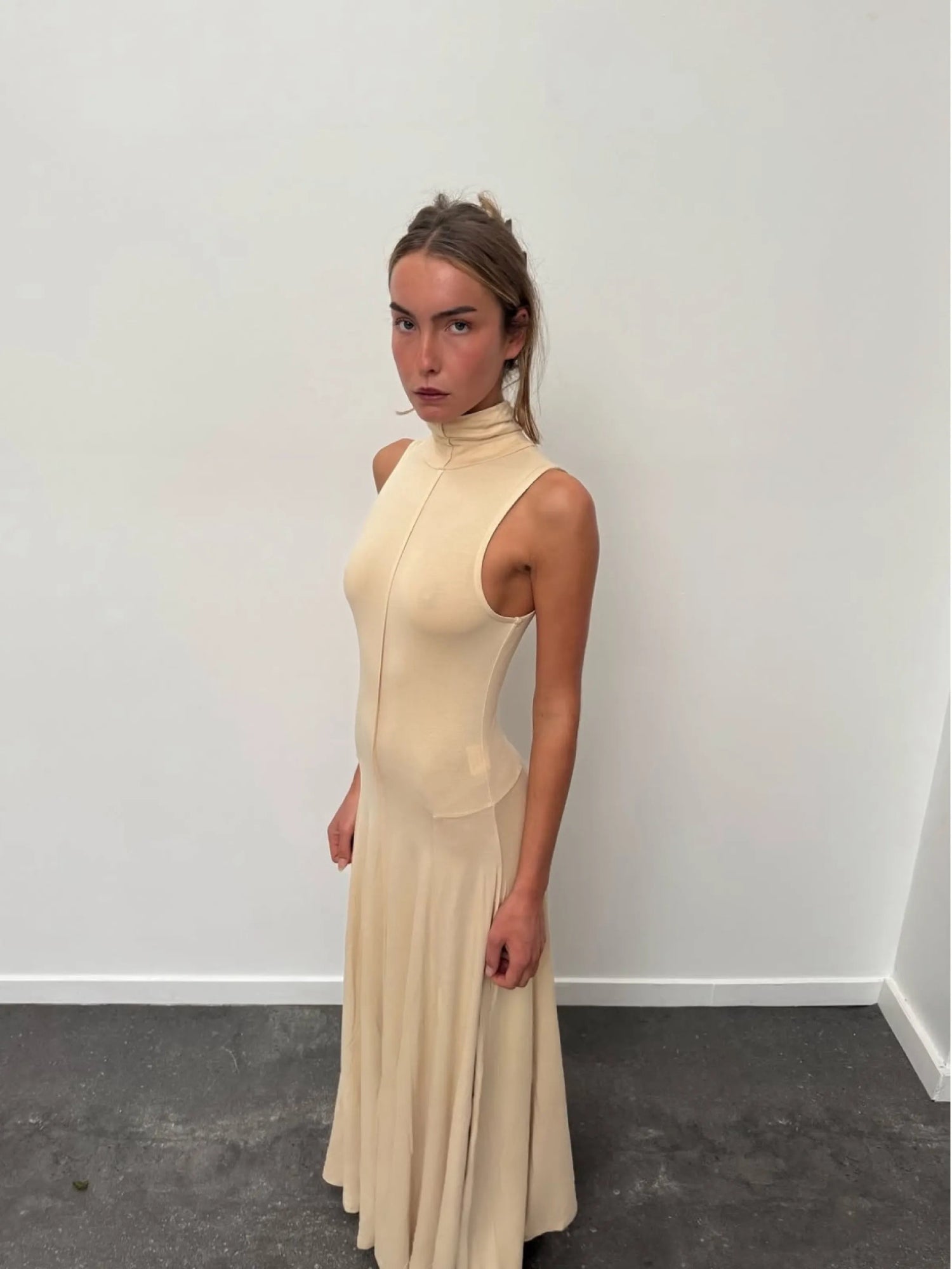 women's cream dresses Diana Cream Dress – susmies