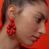Sol de Caramelo Red Earrings