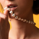 U and Me Chocker Pearls