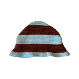 Bahía Striped Hat - Blue&Brown