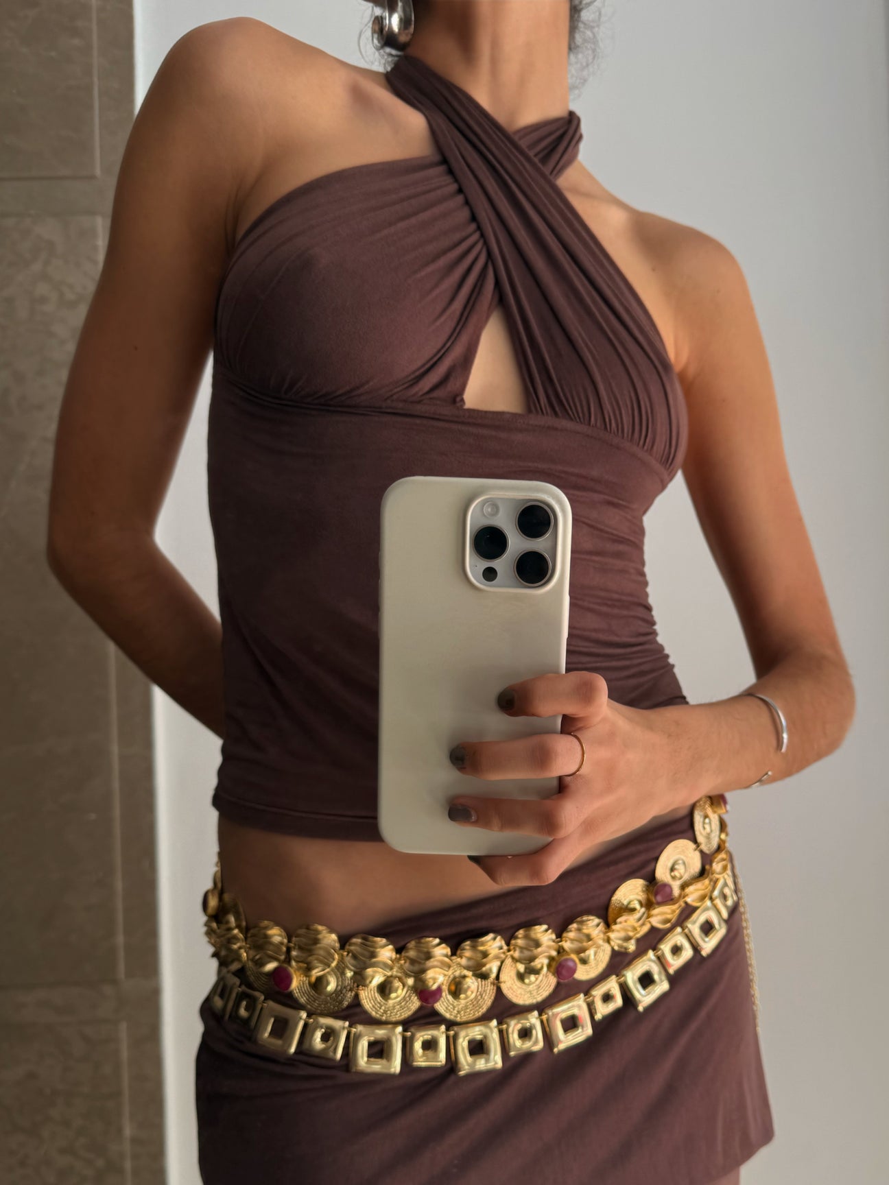 Isabela Brown Top Brown