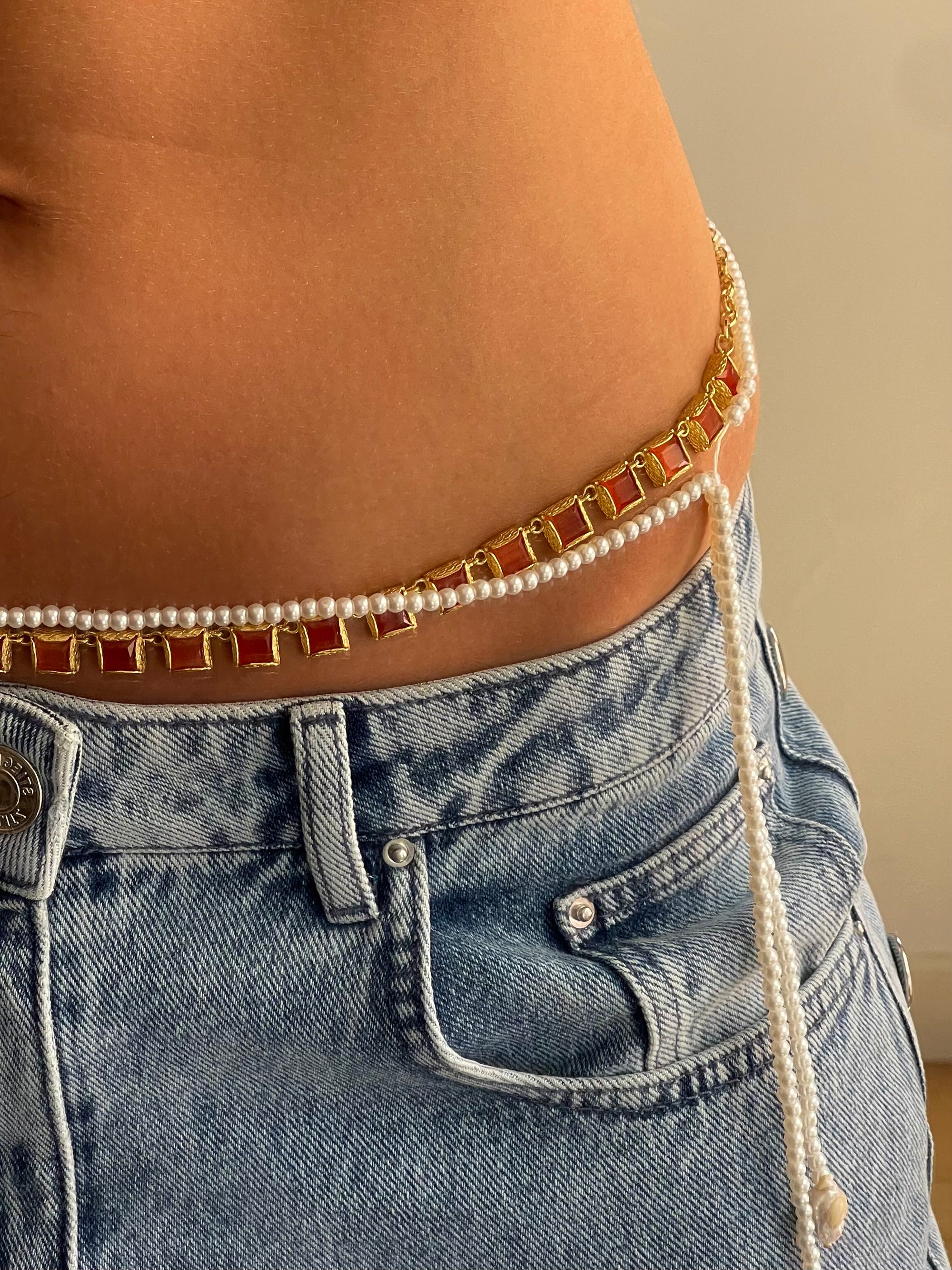 Corazón Roto Red Necklace/Belt