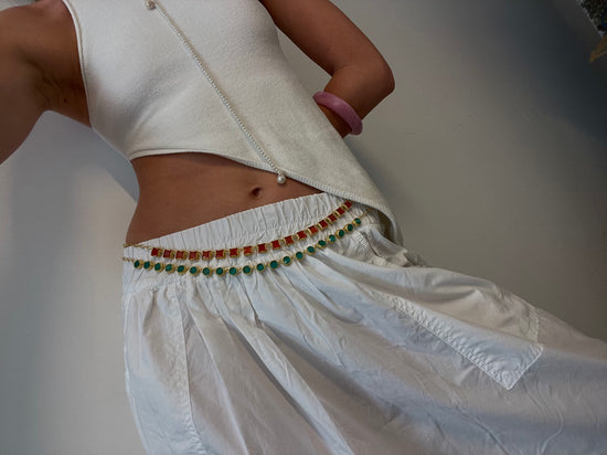 Corazón Roto Necklace/Belt Red