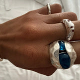 Abbey Silver Organic Ring