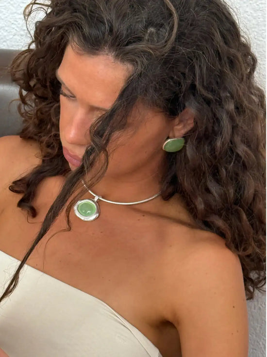 Alba Green Necklace