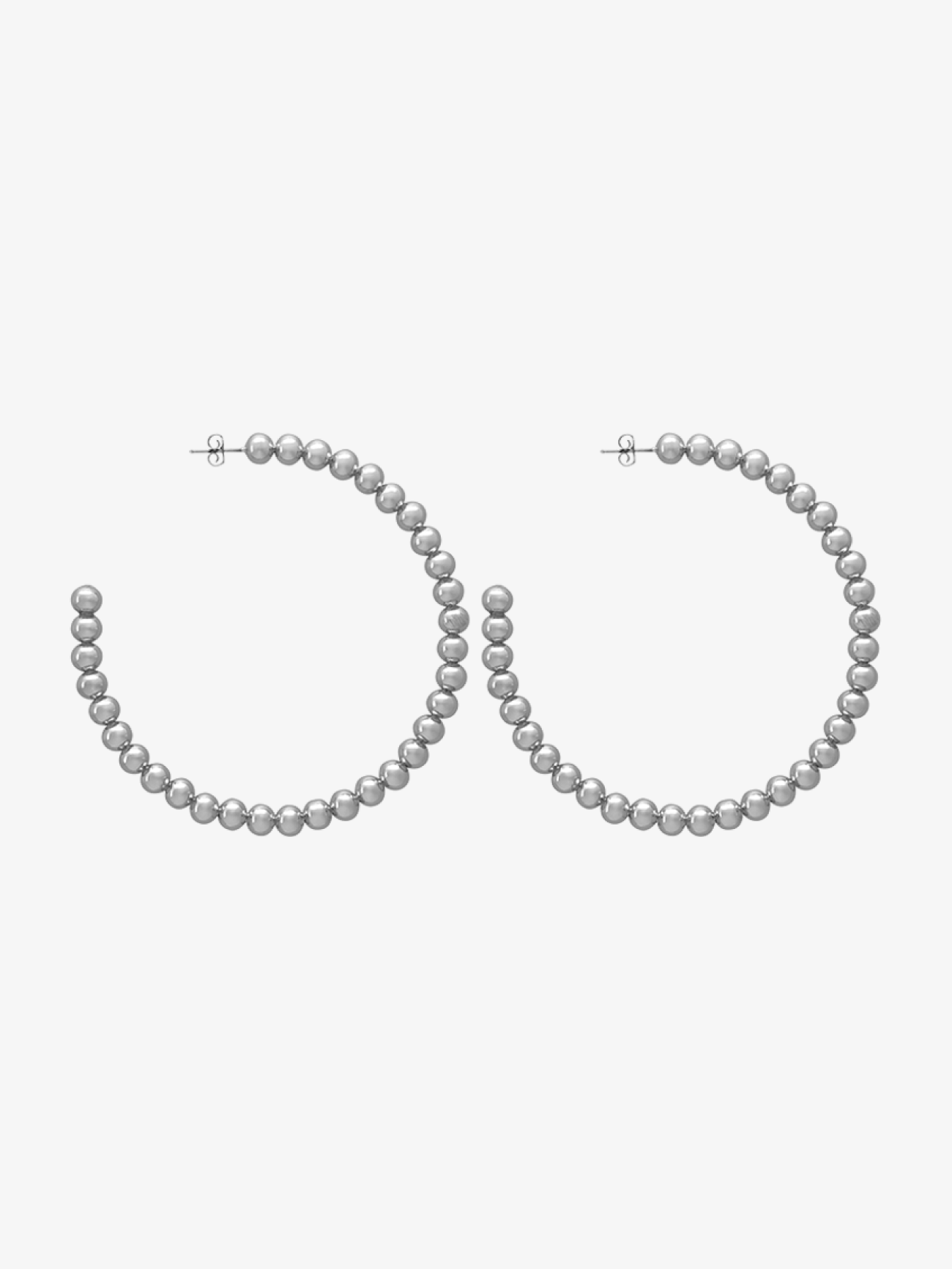Bubbly Silver Earrings
