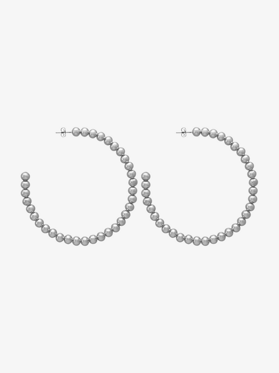 Bubbly Silver Earrings