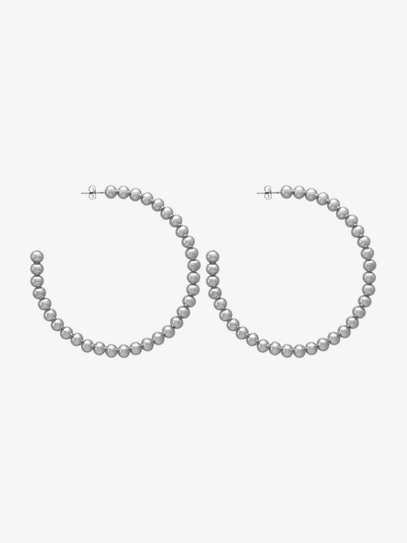 Bubbly Silver Earrings