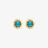 Blue Dot Boucles d'oreilles