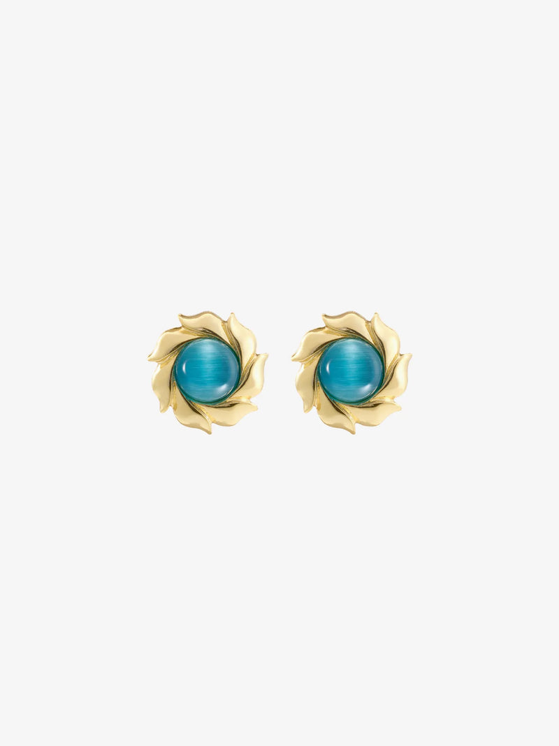 Blue Dot Earrings