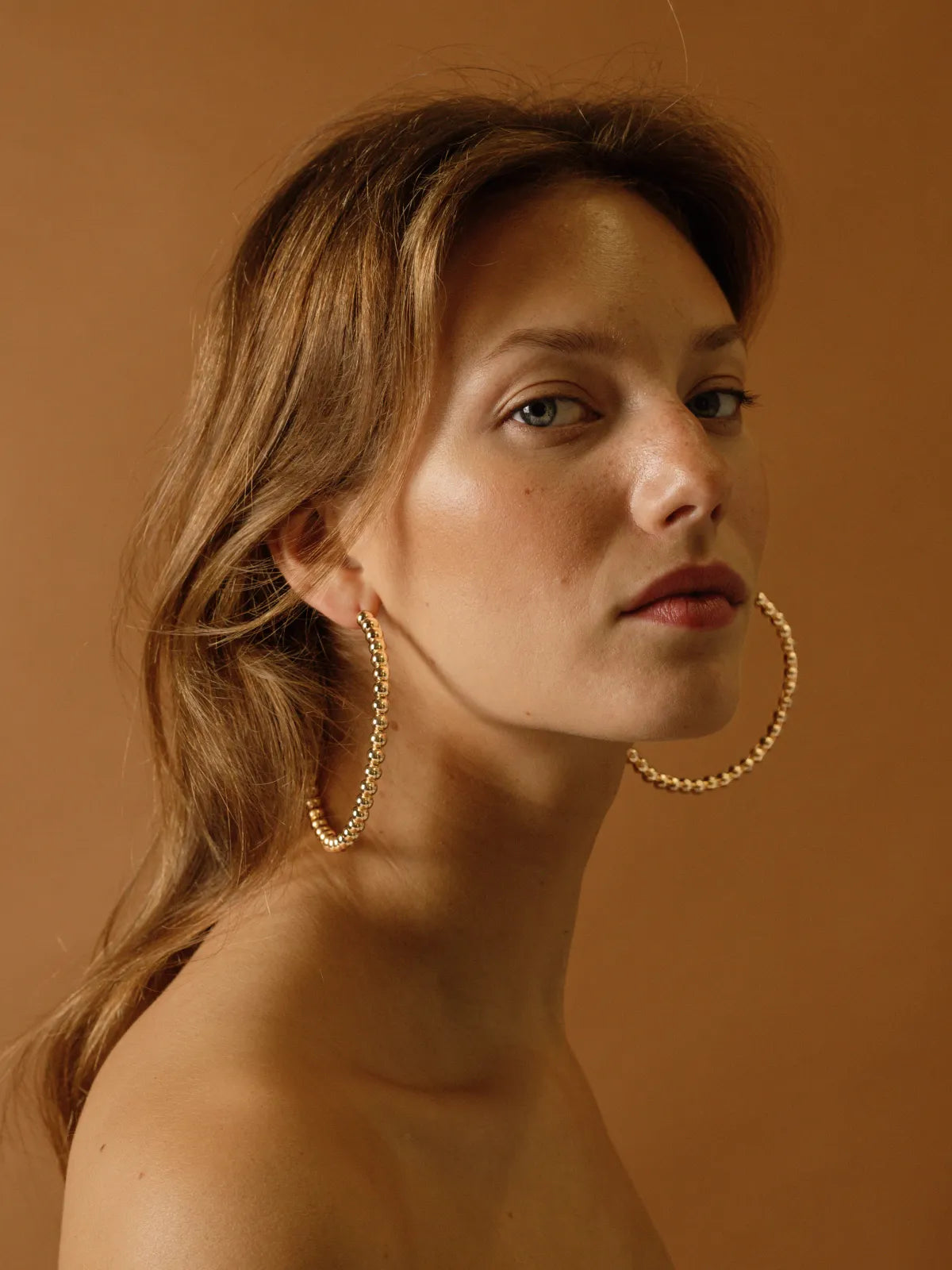 Bubbly Gold Earrings