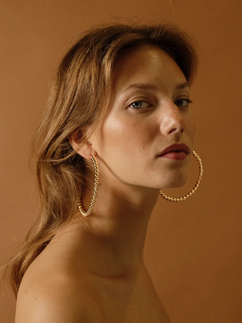 Bubbly Gold Earrings
