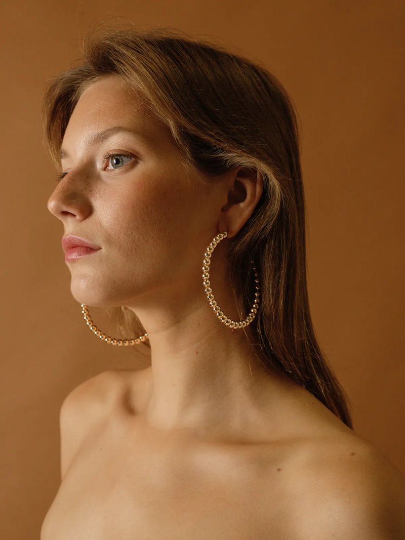 Bubbly Gold Earrings