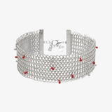 Candy Cane Silver Necklace