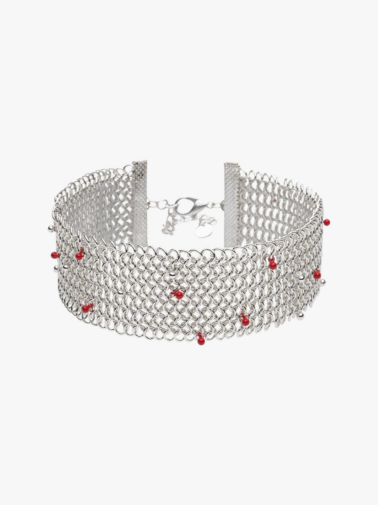 Candy Cane Silver Necklace