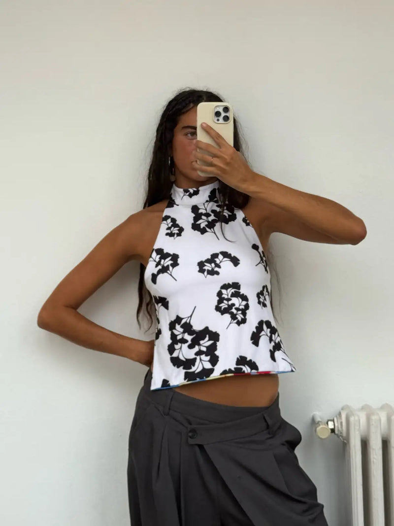 Camelia Reversible Top