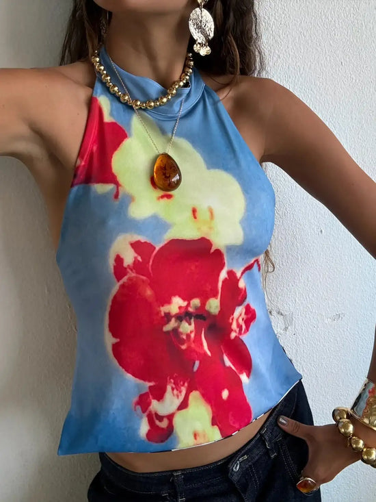 Camelia Reversible Top