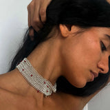 Candy Cane Silver Necklace