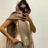 Heart Won’t Let Me - Creamy Brown Scarf