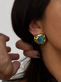 Blue Dot Earrings