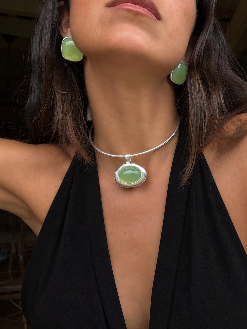 Alba Green Necklace