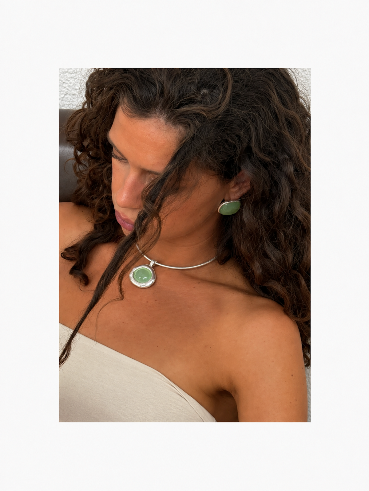 Alba Green Necklace