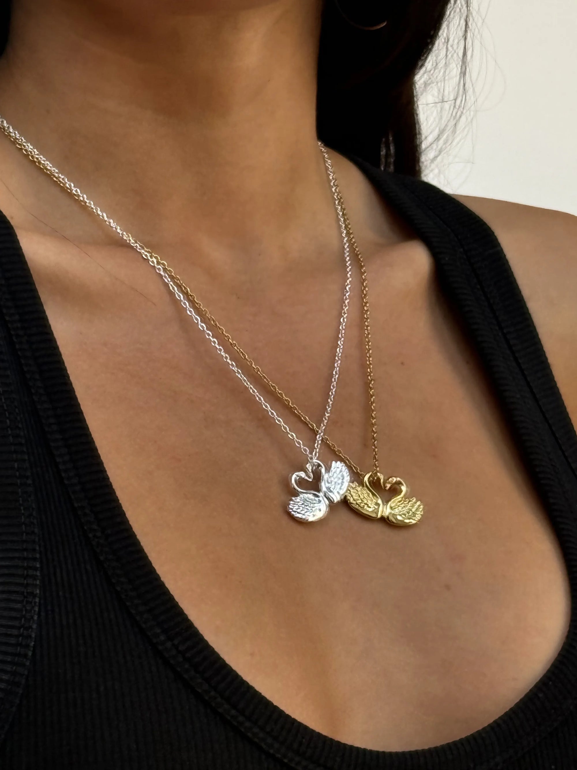 Cisne Gold Collana