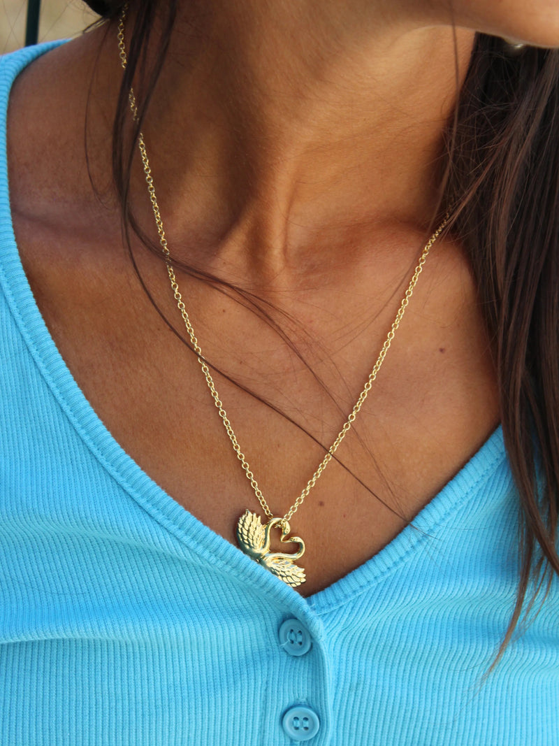 Cisne Gold Necklace