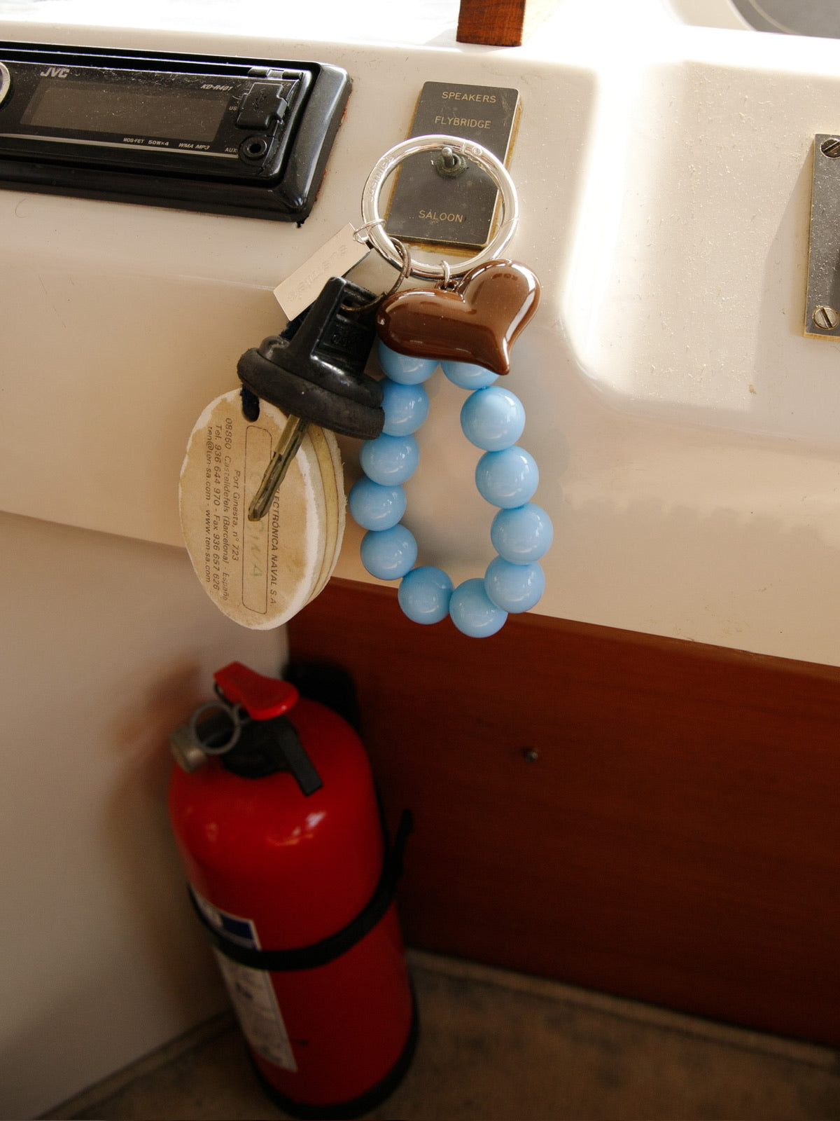 Maddy Blue Key Charm