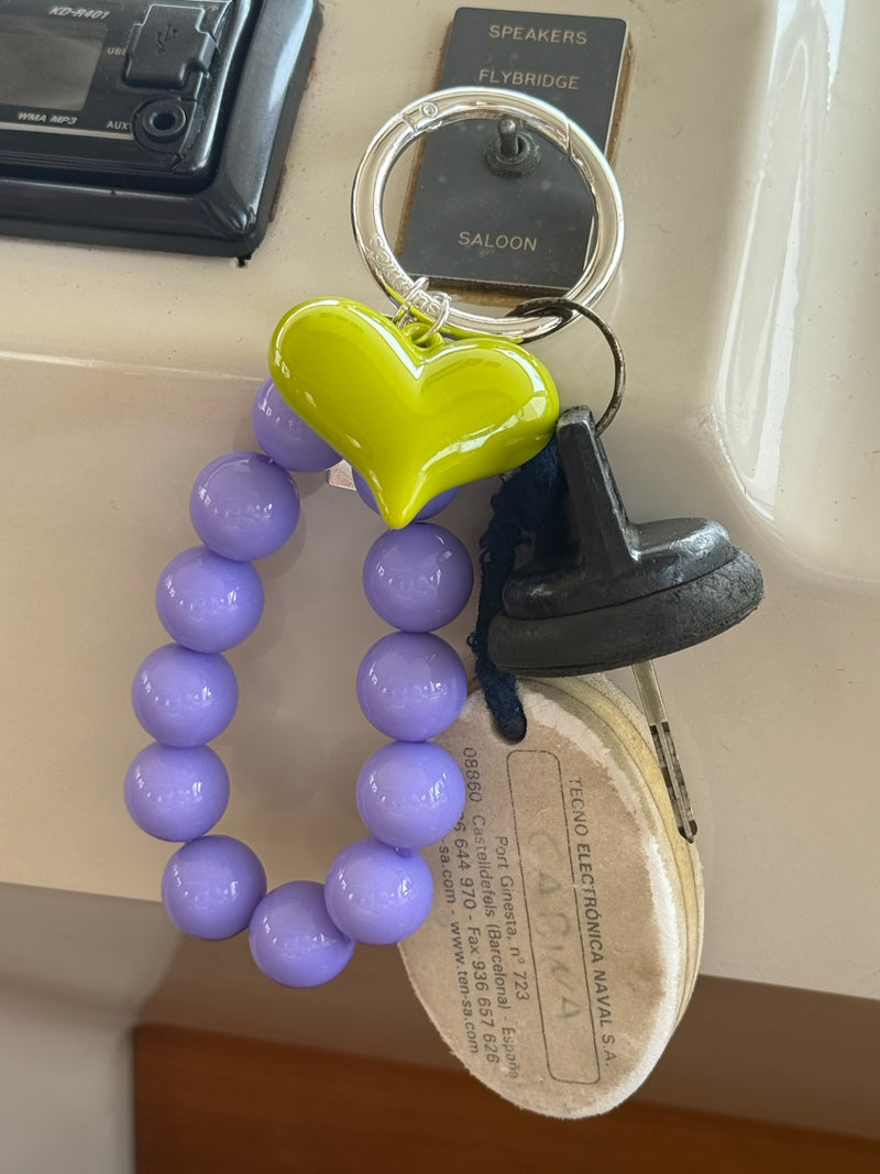 Maddy Purple Key Charm