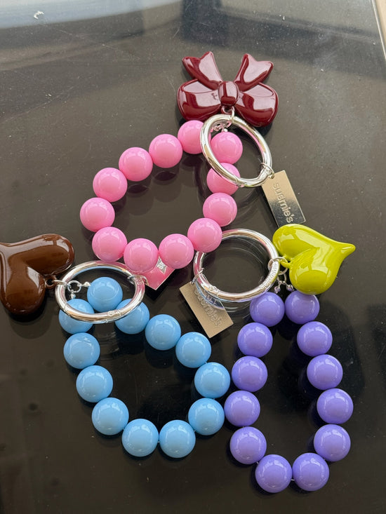 Maddy Purple Key Charm