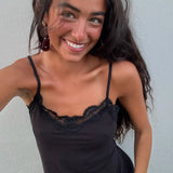 Mari Carmen Garnet Big Hoops