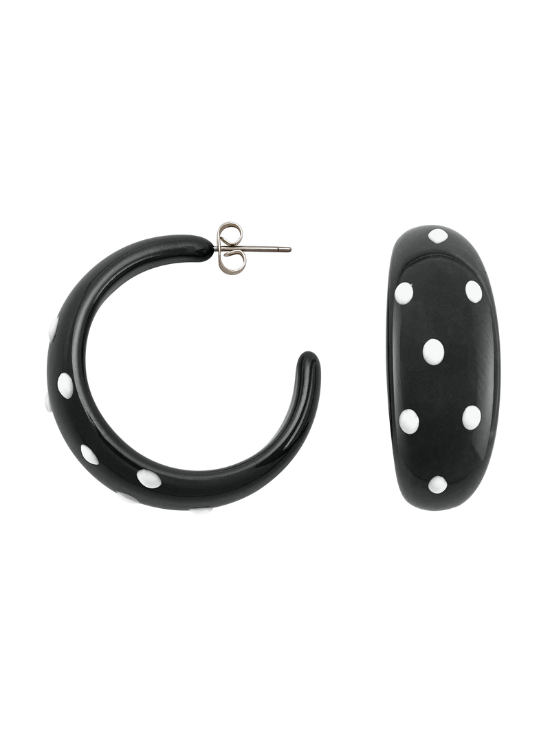 Mari Carmen Black Hoops