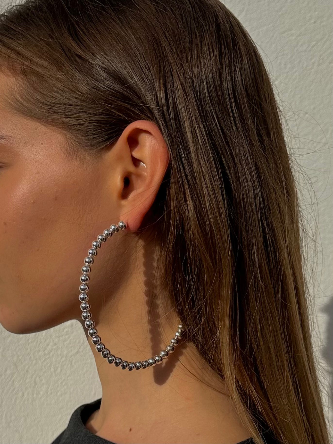 Bubbly Silver Earrings