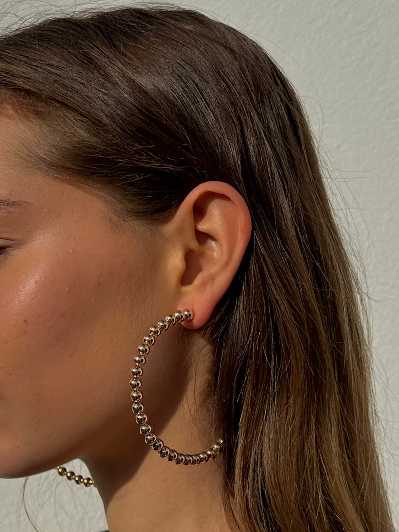 Bubbly Gold Earrings