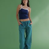Gabrielle Pants Blue&Green