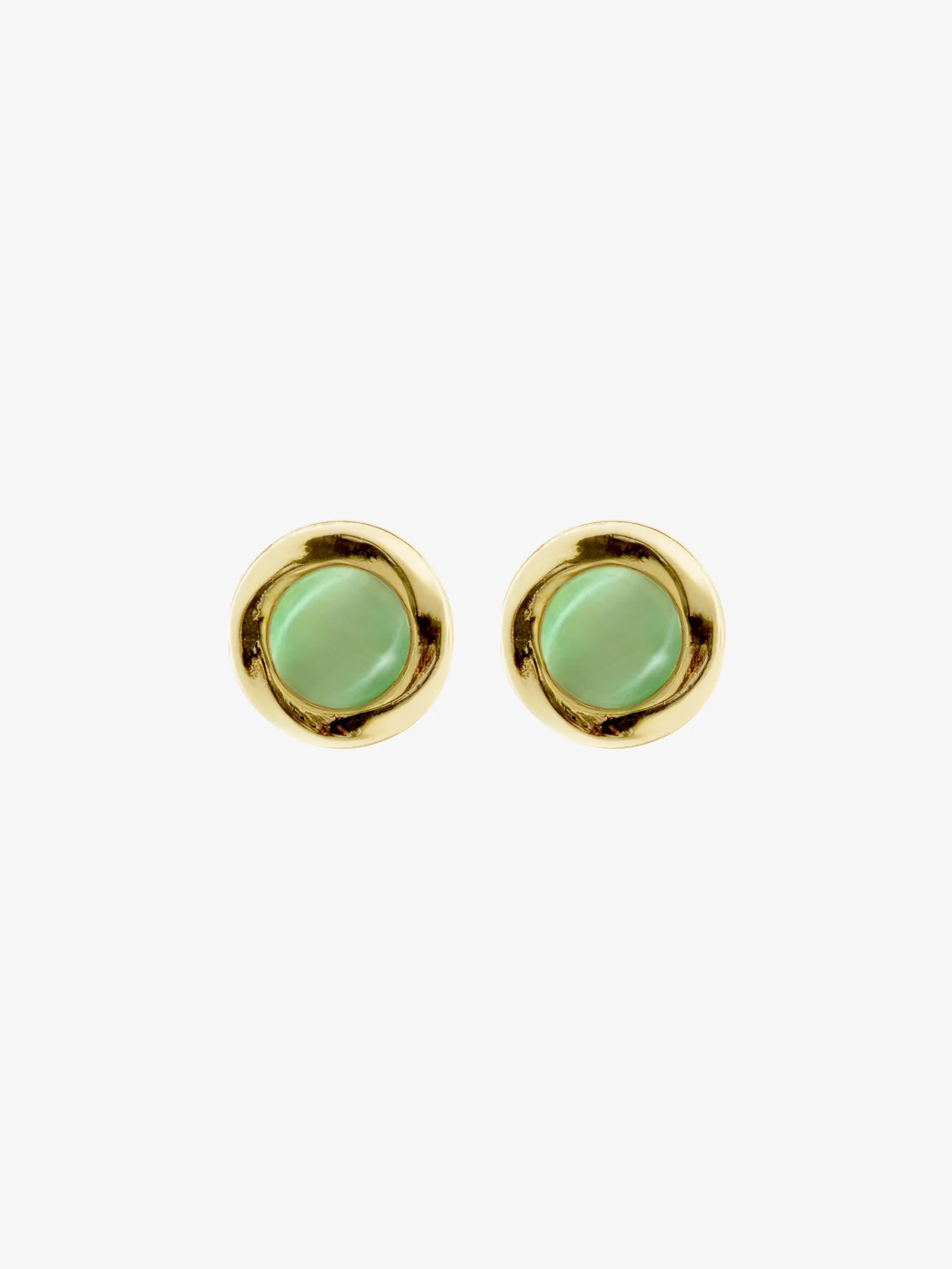 Green Dot Earrings