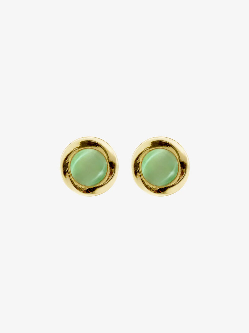 Green Dot Earrings