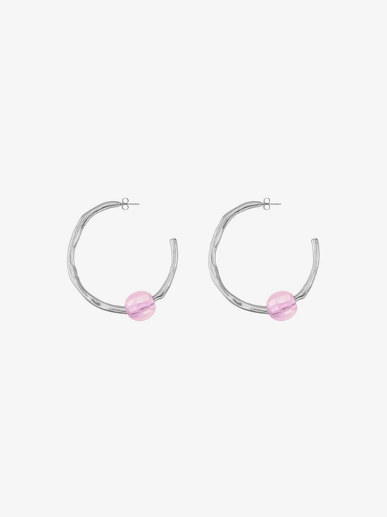 Hazel Pink Hoops