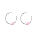 Hazel Pink Hoops
