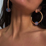 Hazel Blue Hoops