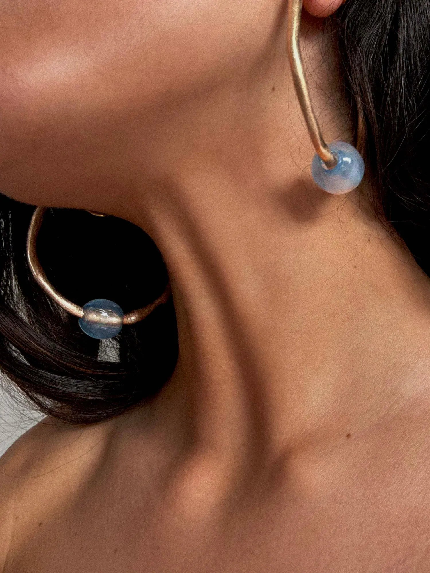 Hazel Blue Hoops