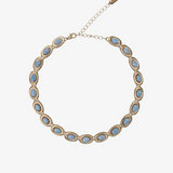 I gave you my heart Blue Gold Necklace