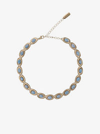 I gave you my heart Blue Gold Necklace