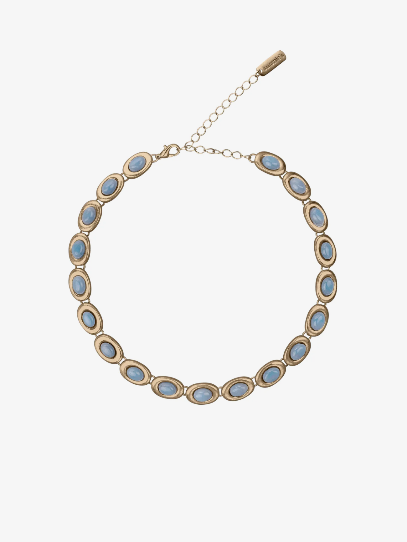 I gave you my heart Blue Gold Necklace