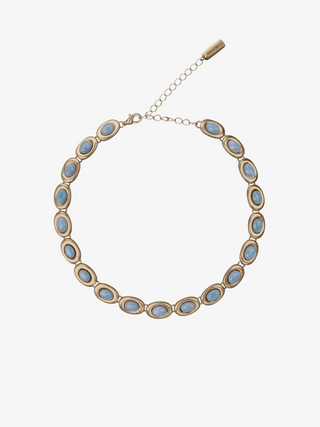 Ti ho dato il mio cuore Collana in oro blu