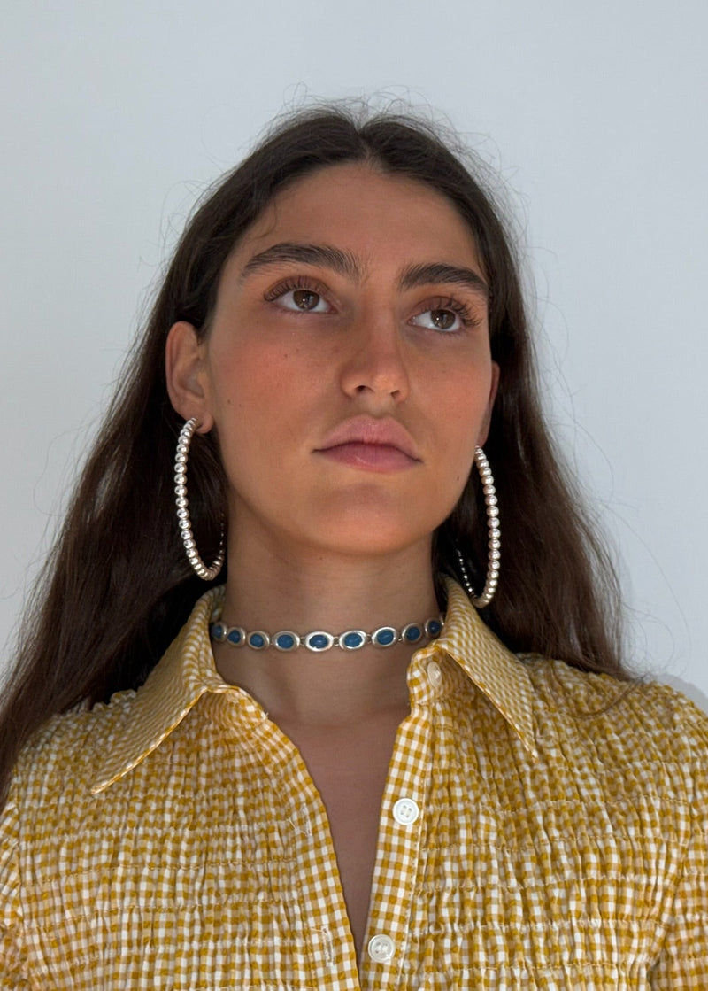 Bubbly Silver Earrings