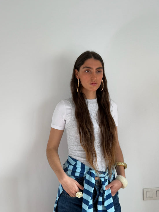 Bubbly Silver Earrings