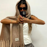 Heart Won’t Let Me - Creamy Brown Scarf