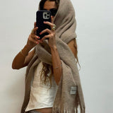 Heart Won’t Let Me - Creamy Brown Scarf